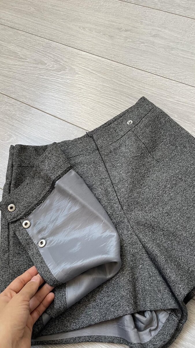 Юбка - шорты твидовая теплая