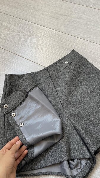 Юбка - шорты твидовая теплая