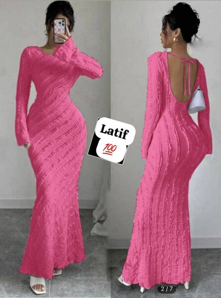 Robe Longue Évasée Élégante