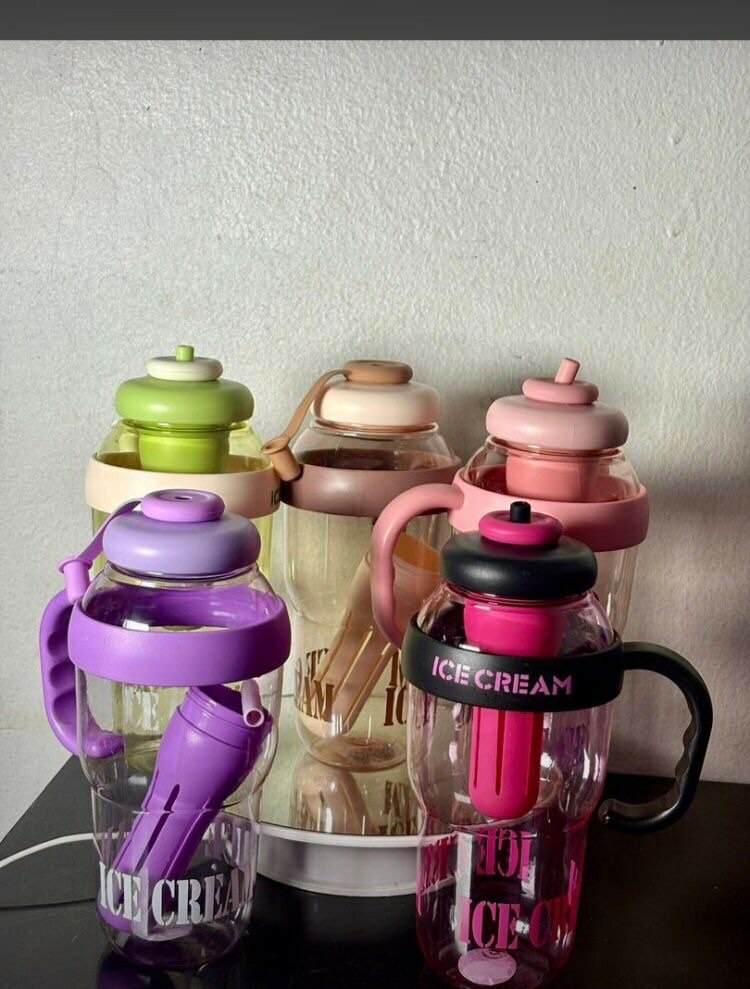 Gourde avec paille "Lucky"