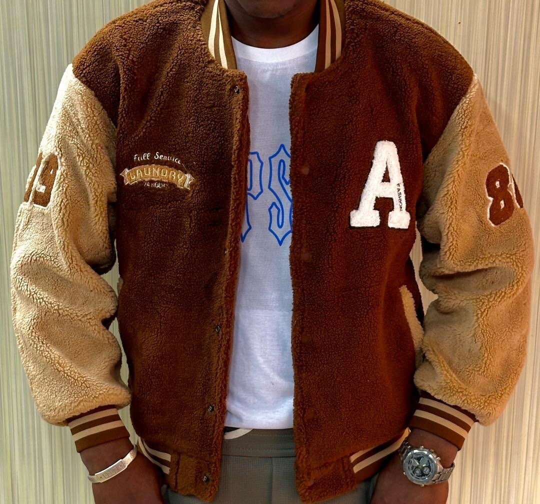 Veste universitaire en laine