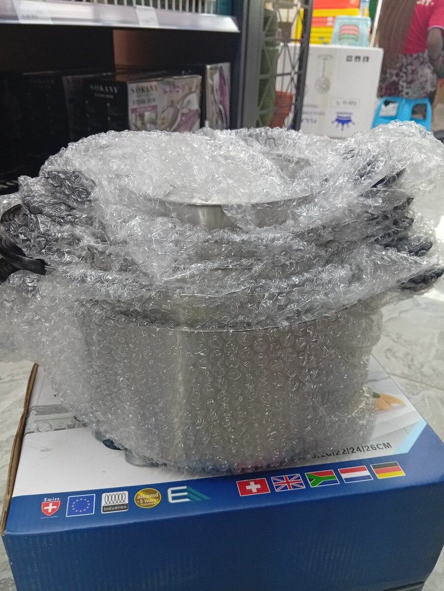 Set de casseroles en acier inoxydable 10 pièces