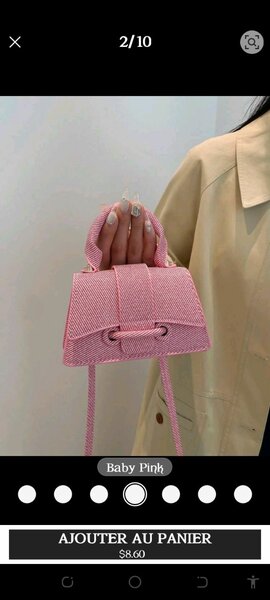 Sac à main rose élégant