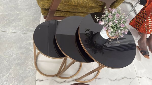 Tables gigognes marbre moderne