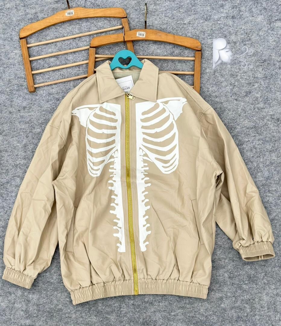 Veste coupe-vent squelettique