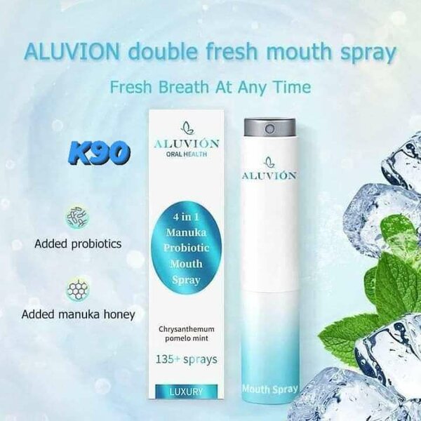 Aluvion 4 in 1 manuka probiotic mouth spray