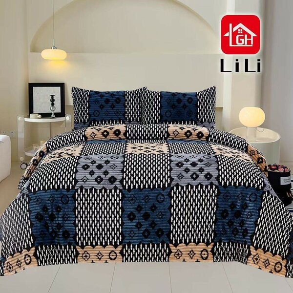 Parure de lit motif géométrique