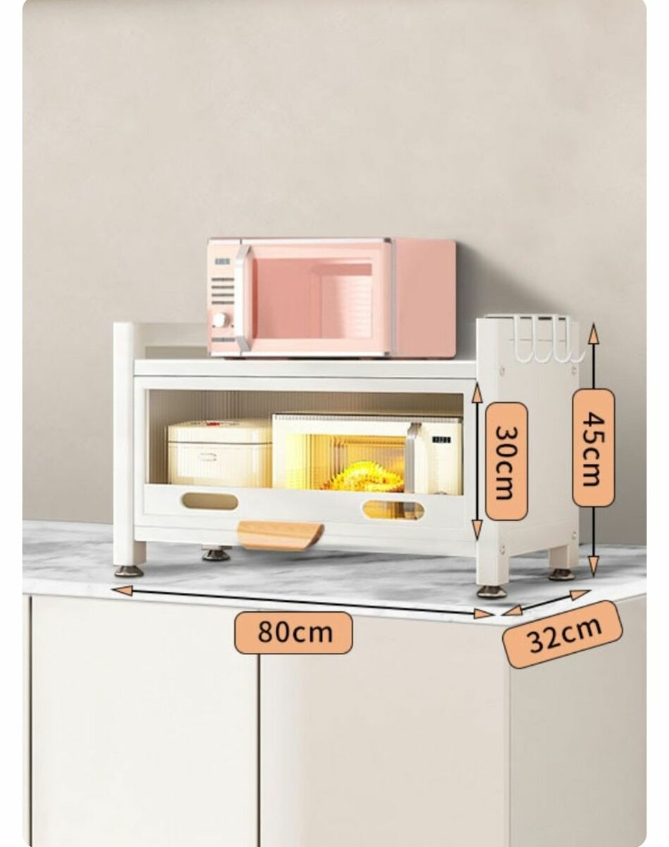 2-TIER MULTIFUNCTIONAL LARGE CAPACITY STORAGE RACK