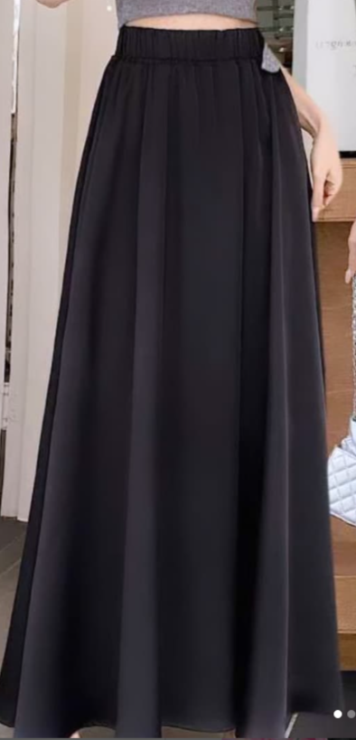 Юбка из итальянского шелка, черный