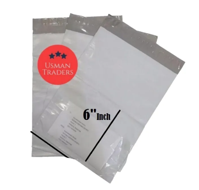 100 Pcs E - Commerce Mini Courier Flyers Bags 7.5 x 9.5 + 2 Inches
