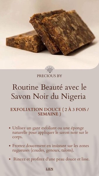Savon Noir du Nigeria Brut
