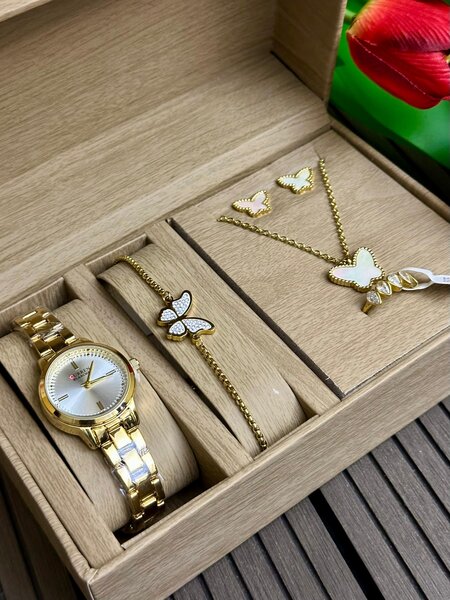 Ensemble Montre et Bijoux pour Femme