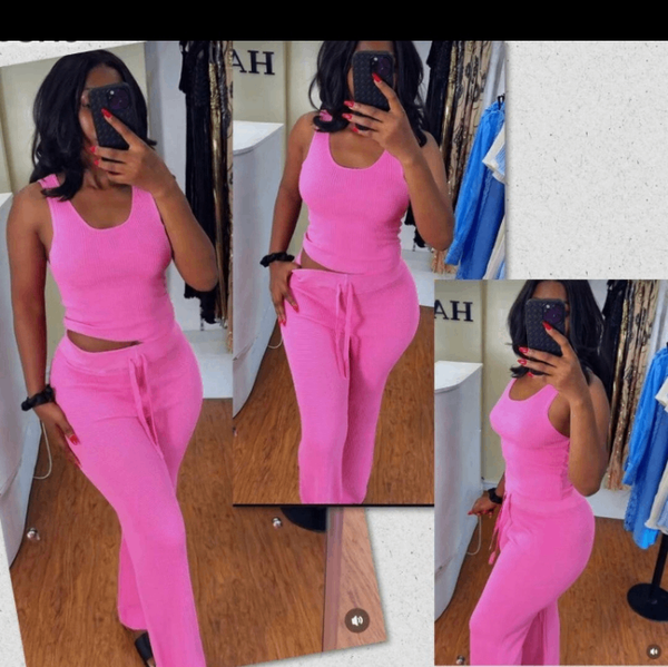 Ensemble rose élégant