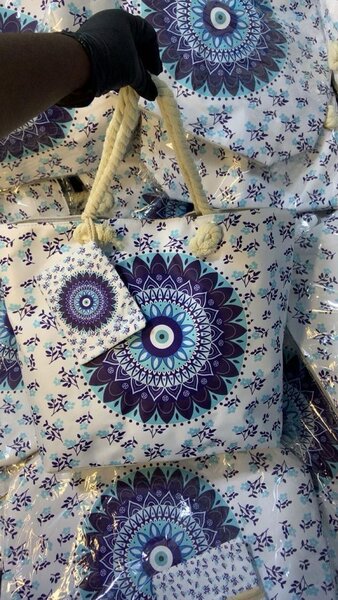 Sac fourre-tout à motifs élégants