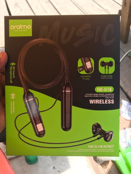 Oraimo wireless neck headset