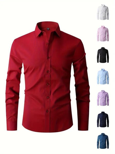 Lot de chemises classiques pour hommes