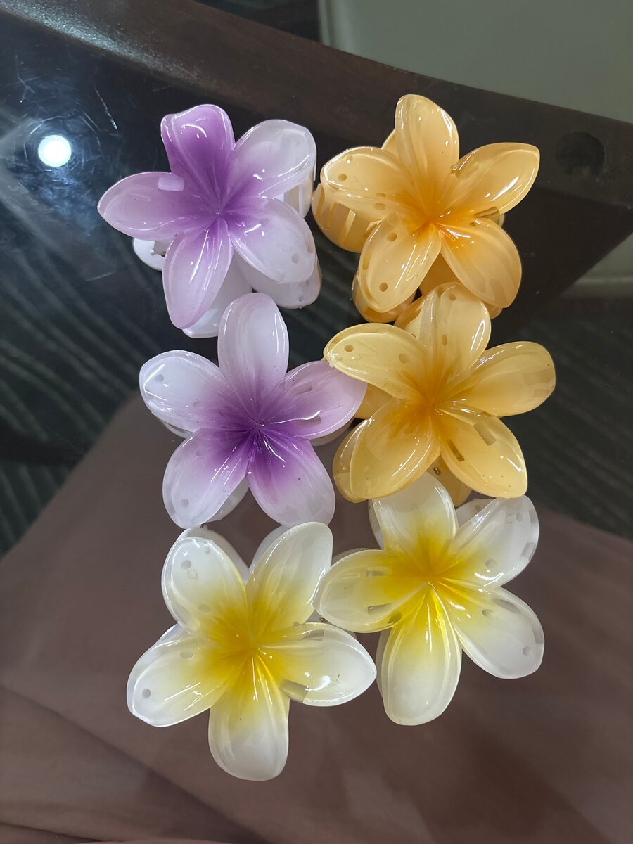 Colorful Flower Hair Clips