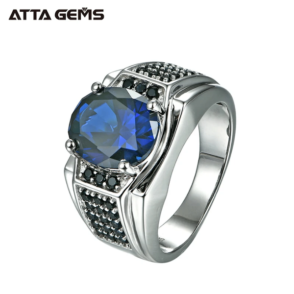 Bague Saphir en Argent Sterling - Atta Gems
