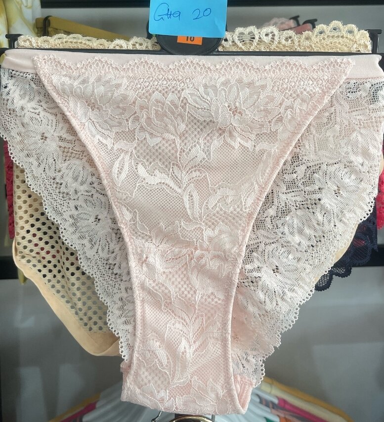 women's lace beige panties 