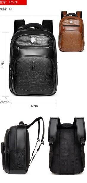 Quality leather travel laptop bag school backpack