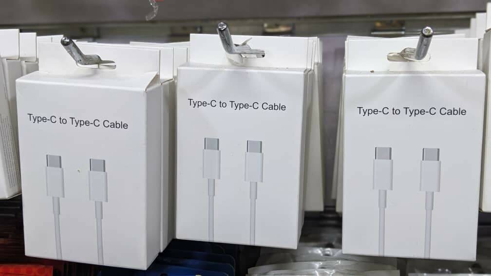 Type C to C fast charging cables