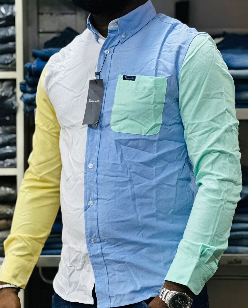 Chemise colorée unisexe