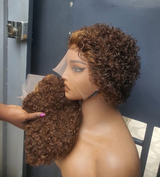 Perruque pixie frontale T