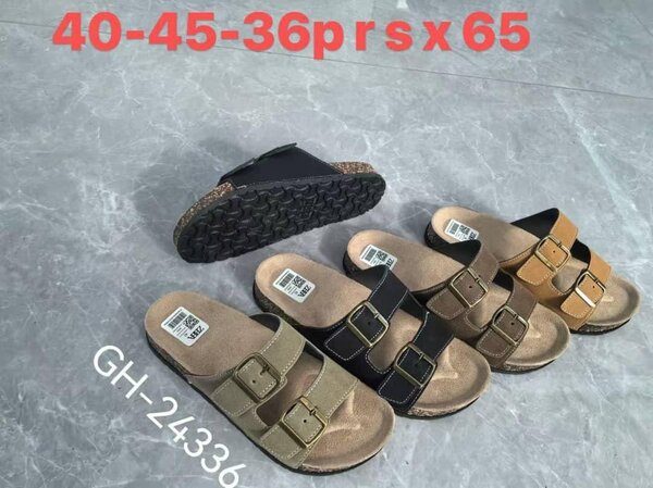 Sandales confort homme en cuir