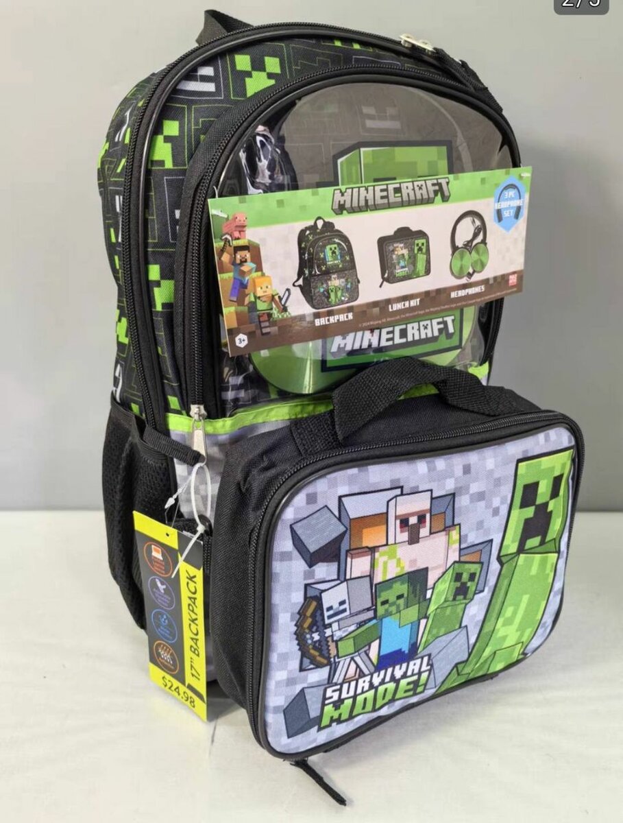 Sac à dos Minecraft ce1-ce2 Cm