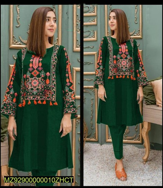 Linen Embroidery suit