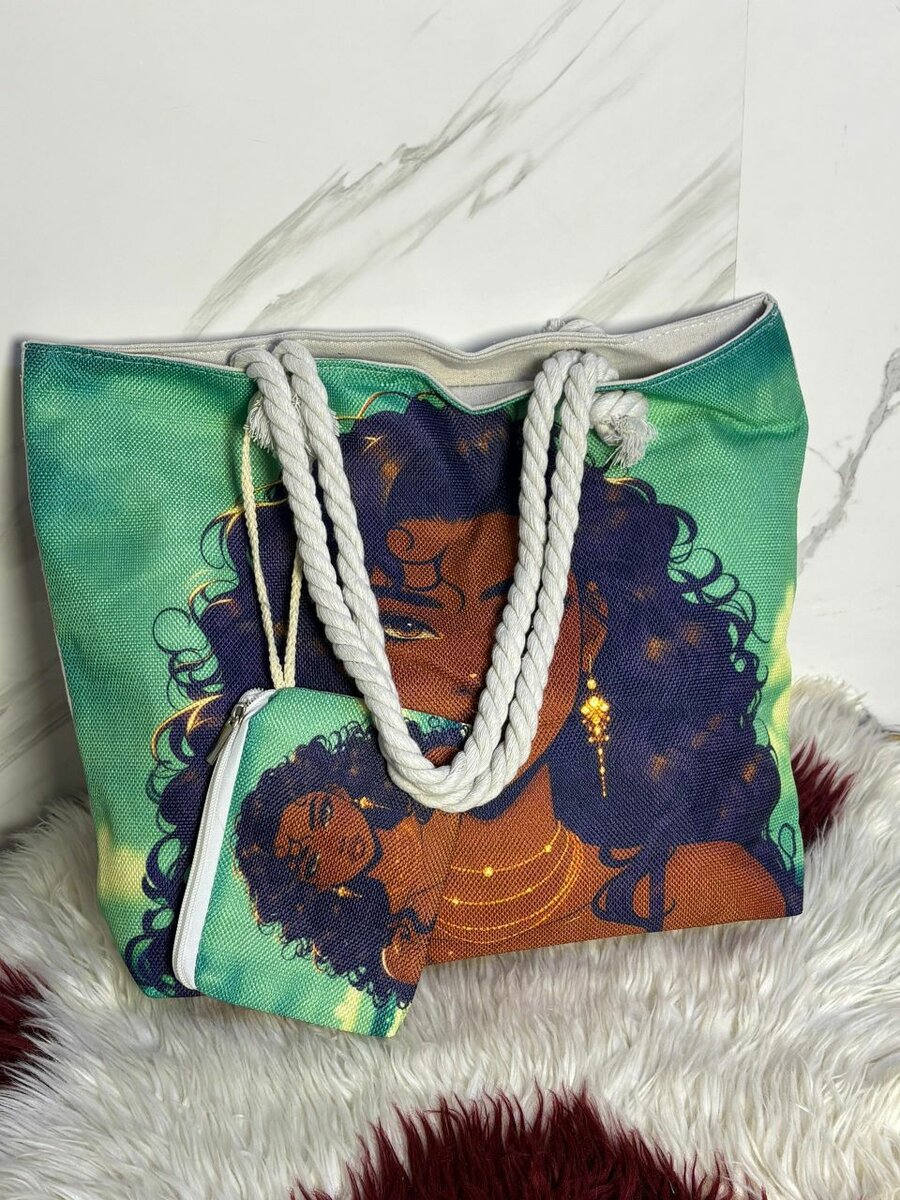 Sac cabas avec pochette intégrée