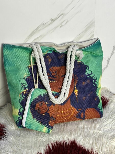 Sac cabas avec pochette intégrée