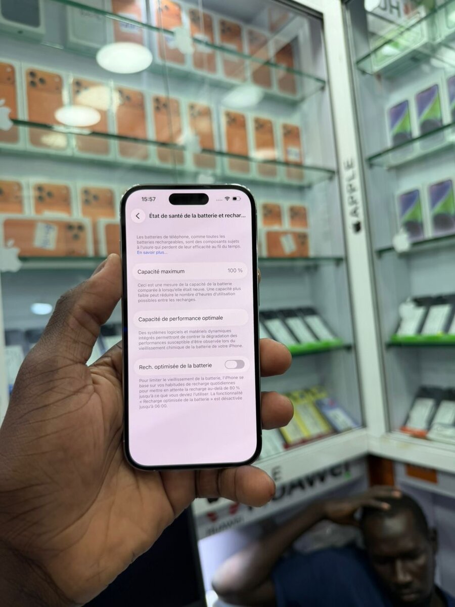 14 pro 128 Go message écran