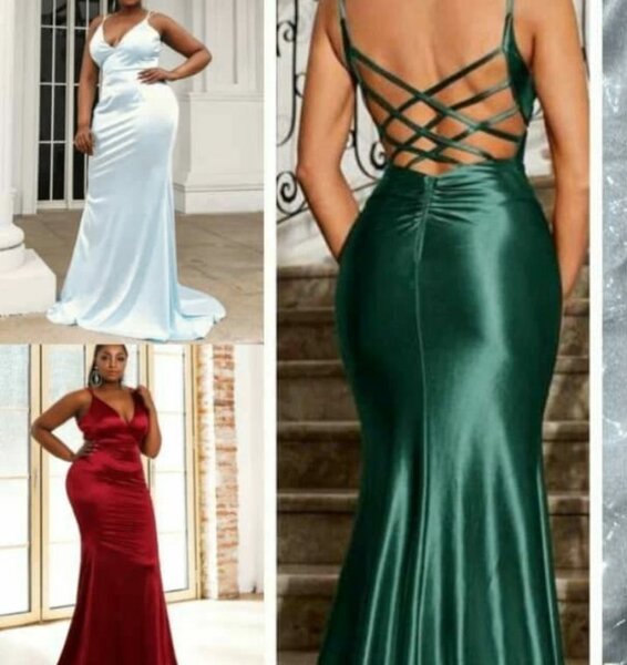 Robe de soirée satin élégante