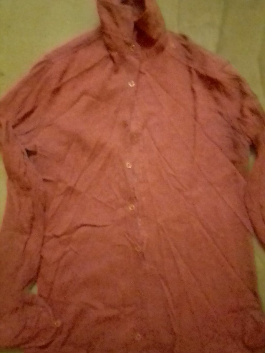 Chemise en lin marron