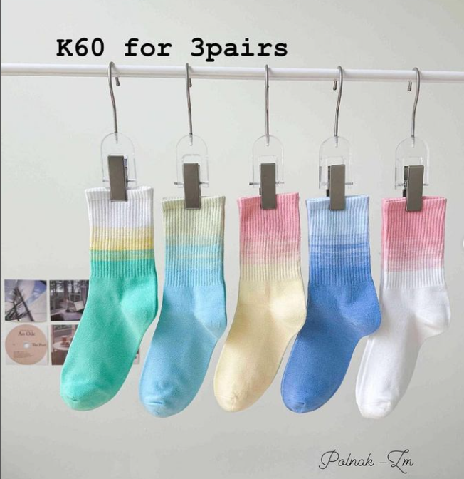 socks of different colors