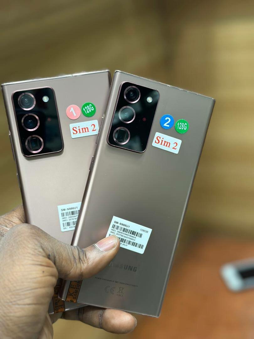 Samsung note 20ultra capacité 128gigas ram12 2puces