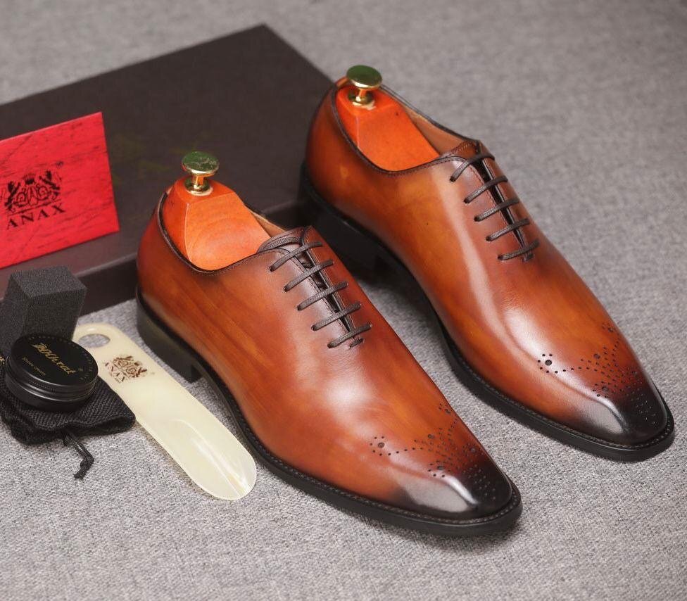 Richelieu élégantes en cuir