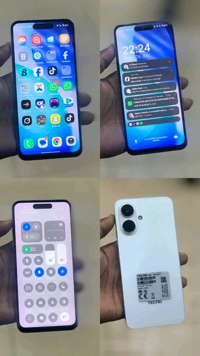 Smartphone Tecno moderne