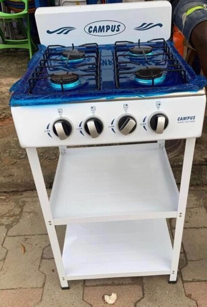 Cuisinière à gaz 4 brûleurs Campus