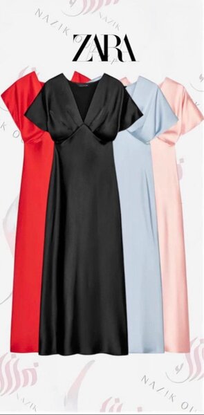 Robe Satinée Élégante Zara