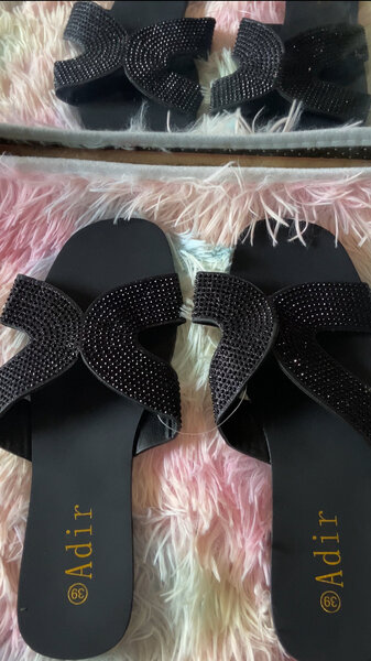 Sandales Adir brillantes femme