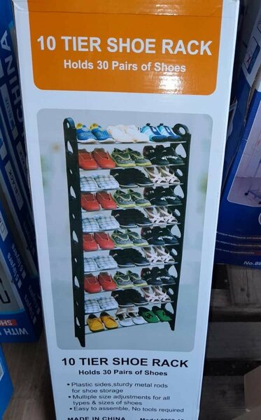 10 tier shoe rack