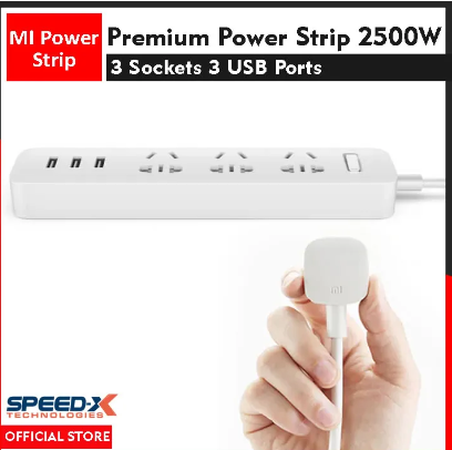 MI Power Strip 3 Sockets 3 USB Ports