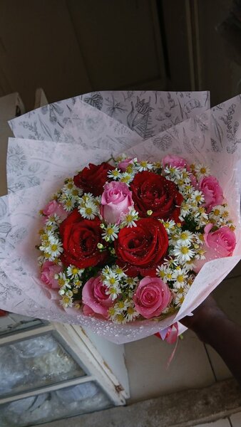 Bouquet romantique de roses