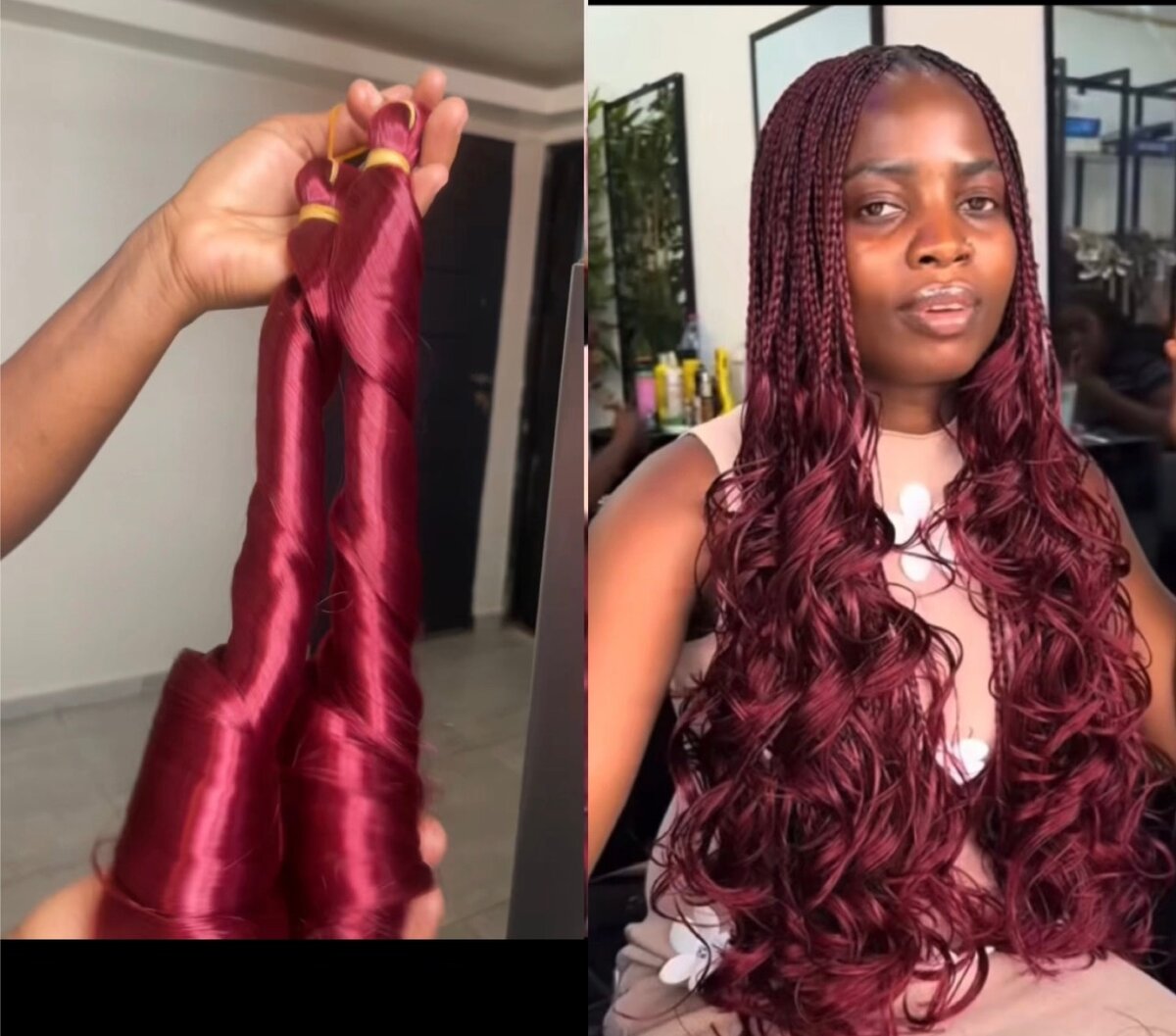 Cheveux Perruque Tressée