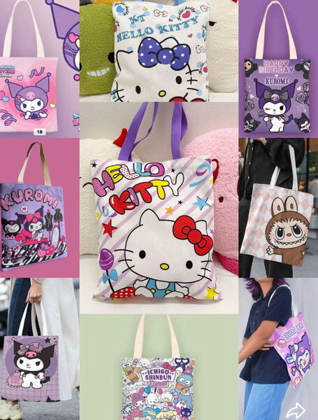 Sacs en toile Hello Kitty