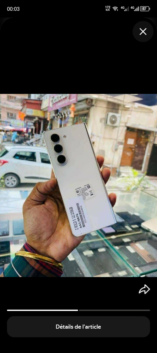 Smartphone pliable dernière génération