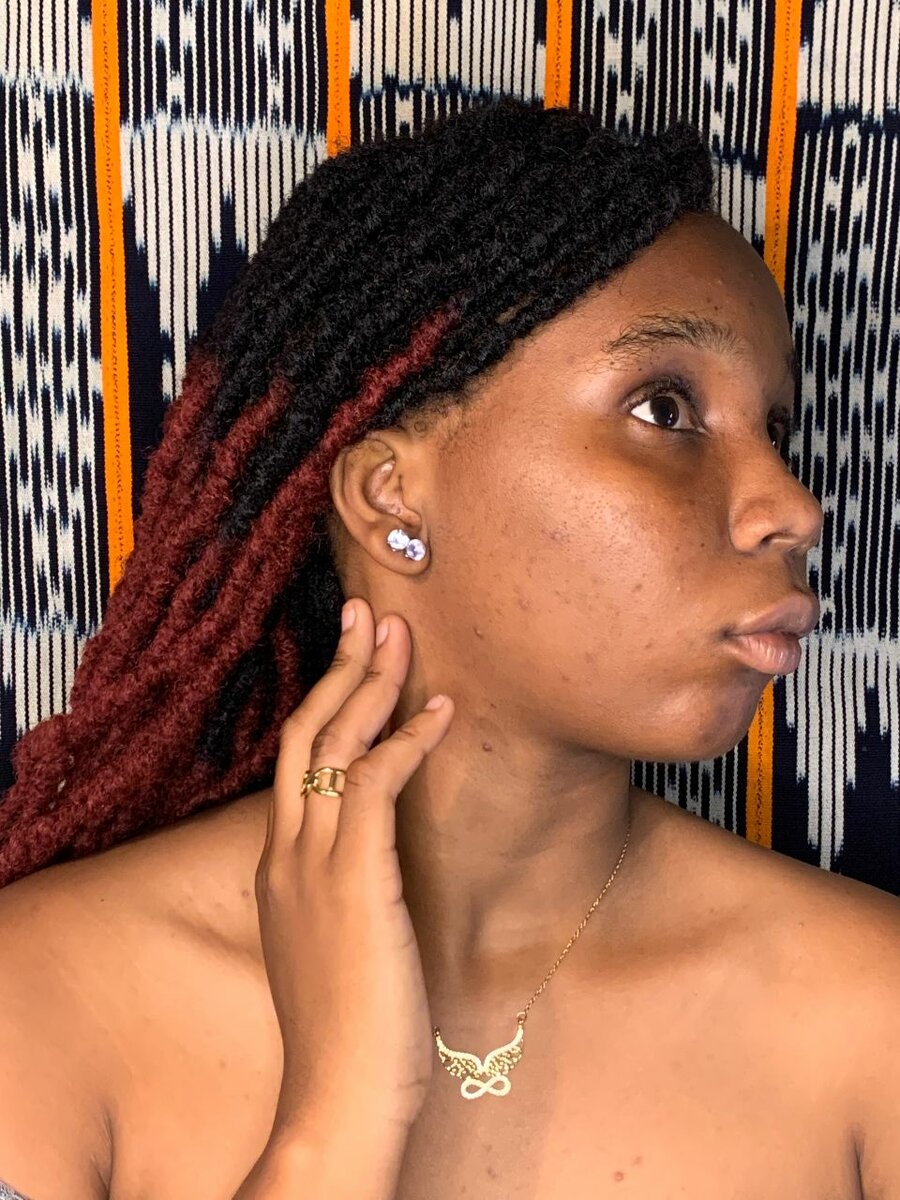 Chanel Gold Necklace Set with Diamond Earrings