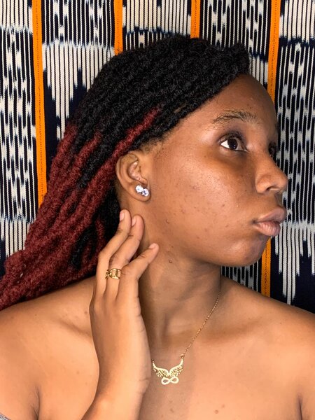 Chanel Gold Necklace Set with Diamond Earrings